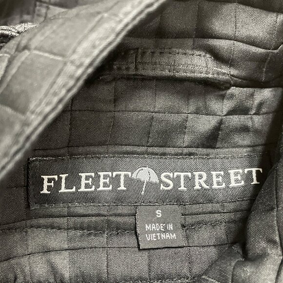 Fleet Street Womens Black Quilted Hooded Coat Button Front Lightweight Jacket S - Picture 6 of 8